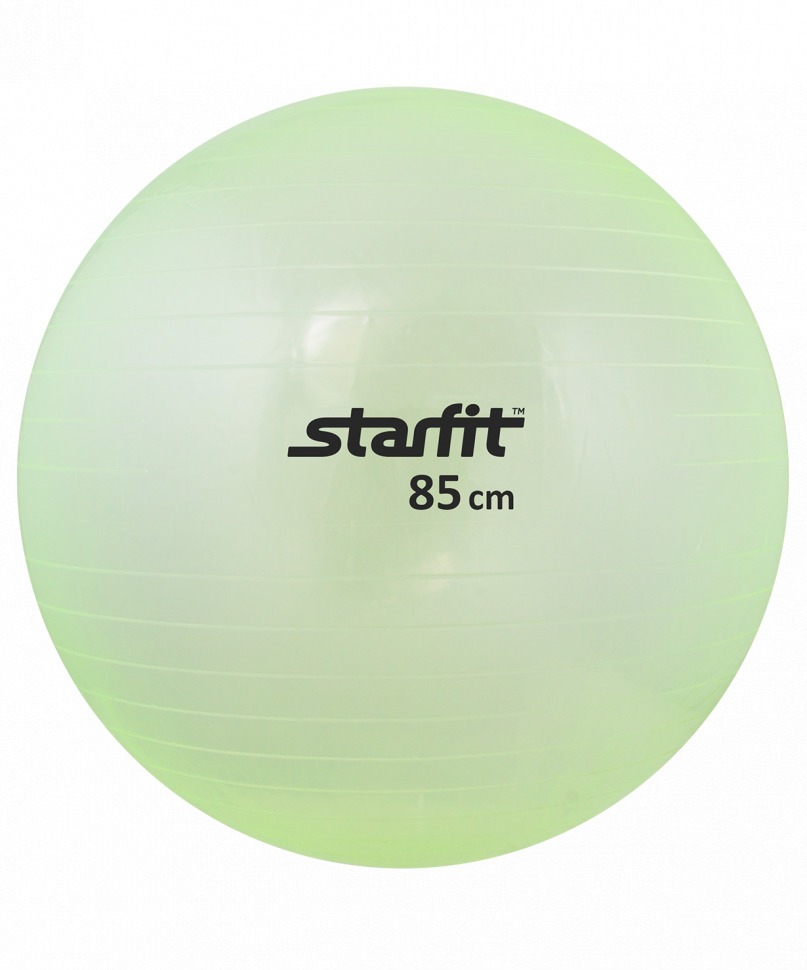 Мяч гимнастический GB-105 85 см, прозрачный, зеленый (136443)