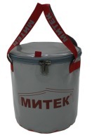 Ведро складное Митек с крышкой диаметр 40см Н-20см. (хаки) (52914)