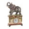 Часы настольные "слон" 17*7 см. высота=25 см. диаметр циферблата=6 см. (кор=12шт.) Lefard (59-421)