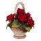Изделие декоративное "корзина с розами"12*10 см. высота=15 см. NAPOLEON (303-105)