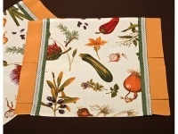 Комплект салфеток-плейсметов 33*47см 2шт, "овощной букет", хлопок 100% SANTALINO (850-806-4)