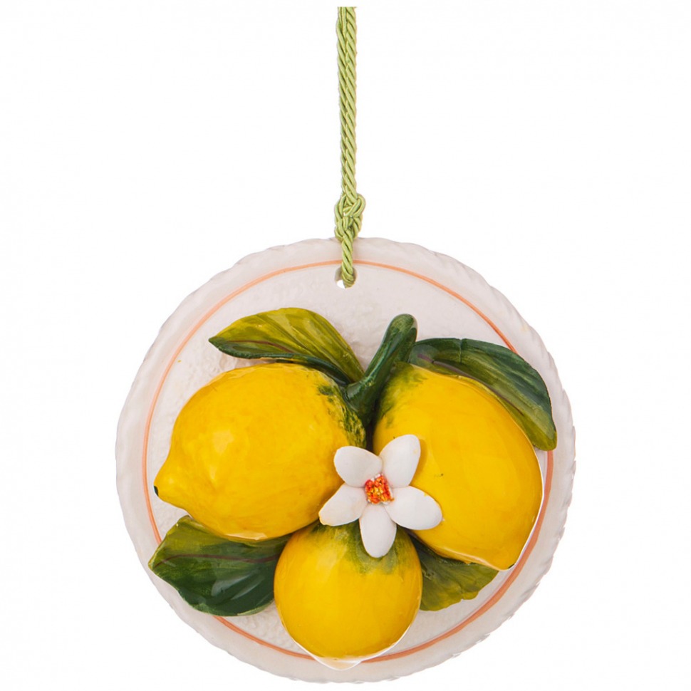 Панно настенное "лимоны" диаметр=14 см. ORGIA (335-024)