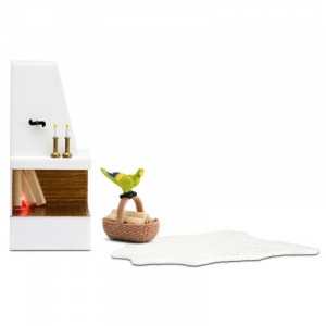Кукольная мебель Смоланд Камин с декором (LB_60305100)