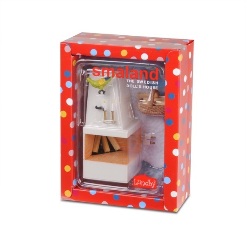 Кукольная мебель Смоланд Камин с декором (LB_60305100)