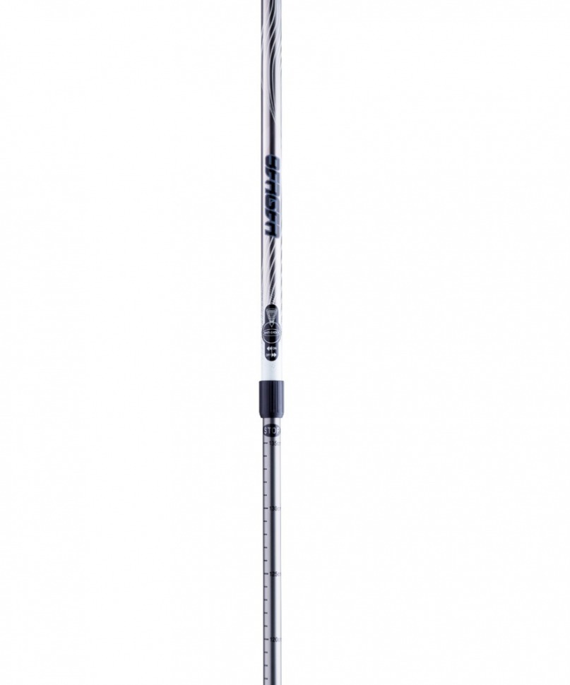 Палки для скандинавской ходьбы Rainbow, 77-135 см, 2-секционные, серый/белый (291789)