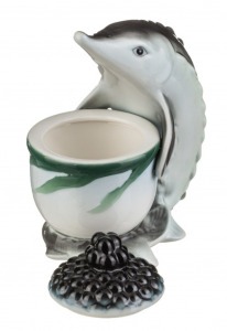 Икорница "осётр" 14*8 см 75 мл Lefard (58-1007)