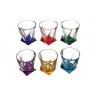 Набор стаканов для виски из 6 шт."квадро декорейшн 72r93" 340 мл. высота=10 см. Crystalite Bohemia (669-026)