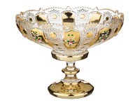 Фруктовница на ножке "lefard gold glass" диаметр=30 см. высота=23 см. Lefard (195-107)