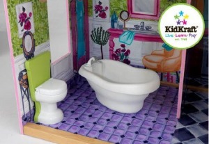 Деревянный кукольный домик "Особняк мечты", с мебелью 13 предметов в наборе, для кукол 30 см (65082_KE)