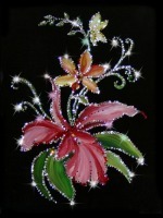 Картина Орхидеи с кристаллами Swarovski (1235)