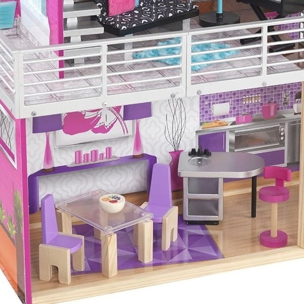 Дом для Барби "Роскошный дизайн" (Luxury) с мебелью и интерактивом (65871_KE)