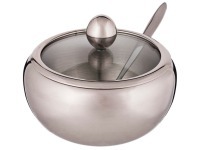 Сахарница agness с ложкой 460 мл диаметр=11 см высота=10 см Agness (912-021)