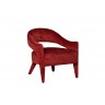 Кресло темно-красный бархат 75х78х80 - TT-00000938