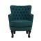Кресло велюр синий/бирюзовый 64*70,5*77см - TT-00000969