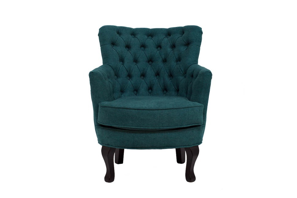 Кресло велюр синий/бирюзовый 64*70,5*77см - TT-00000969