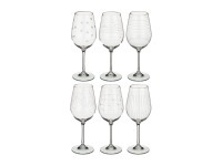 Набор бокалов для вина из 6 шт. "виола микс" 450 мл высота=24 см Bohemia Crystal (674-417)