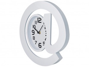 Часы настенные кварцевые "собачка" диаметр=30 см. цвет: белый циферблат 17*12 см. Lefard (220-242)