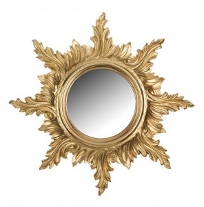 Зеркало настенное золотое диаметр=50/18 см. Euromarchi (290-001)
