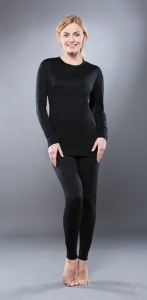 Комплект женского термобелья Guahoo: рубашка + лосины (351-S/BK / 351-P/BK) (52528)