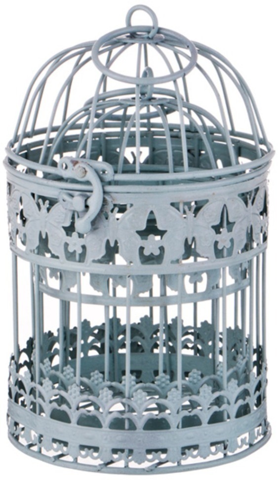 Набор клеток для птиц декоративных из 2-х шт.l:13*13*21,s:11*11*18 см Baihui Rattan (123-227) 