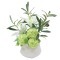 Декор.цветы Лилии белые и гортензии в керам.вазе - DG-F6816 Dream Garden