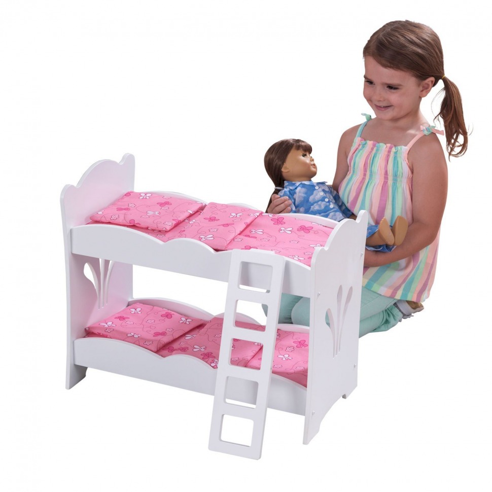 Двухъярусная кроватка - колыбель для куклы (60130_KE)