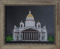 Картина Исаакиевский собор в Санкт-Петербурге с кристаллами Swarovski (1165)