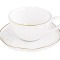 Чашка для кофе с блюдцем Artesanal (белая) без инд.упаковки - EL-1588_ARTW Easy Life (R2S)