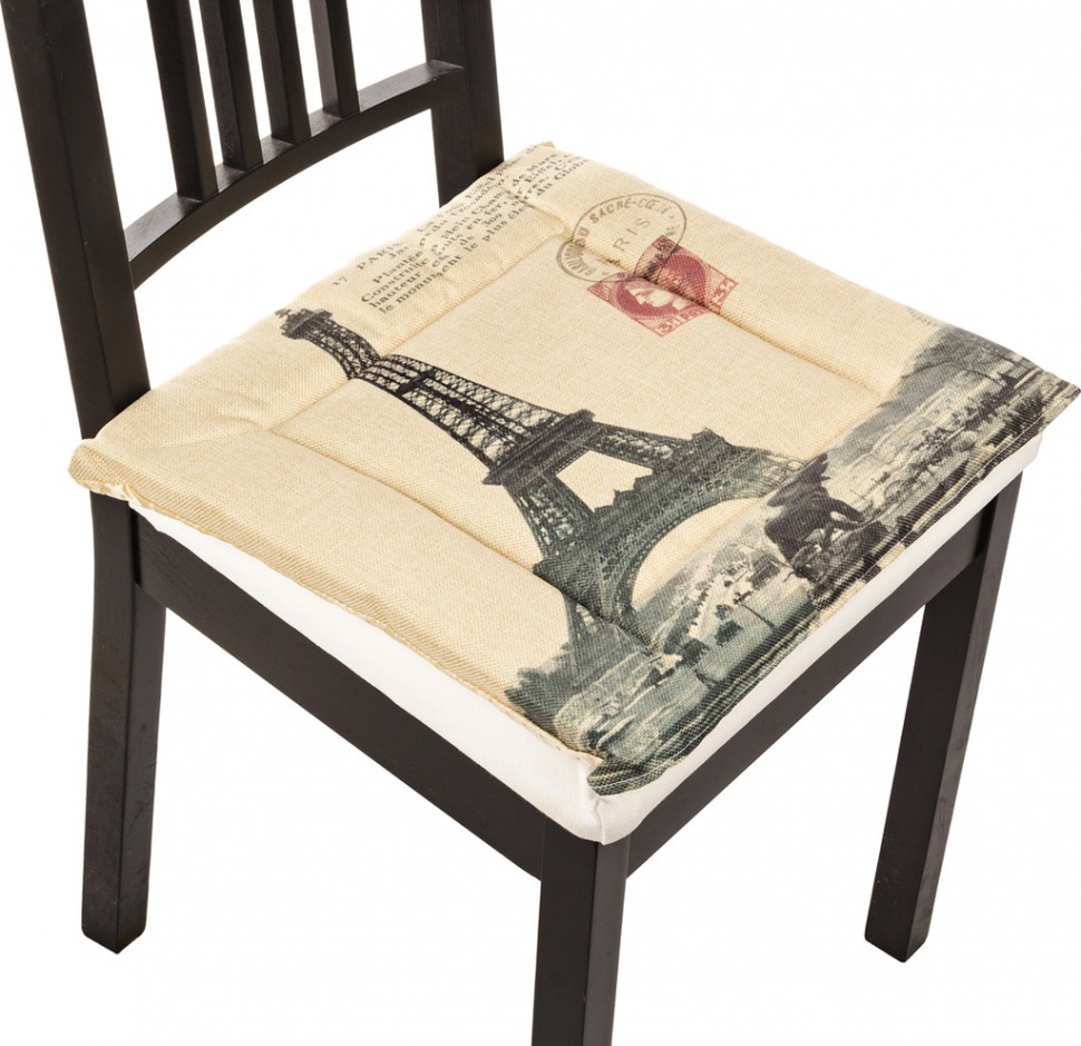 Сиденье для стула "париж", 40*40 см, 100% полиэстер SANTALINO (847-040)