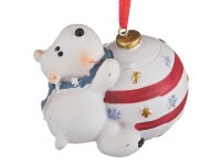Изделие декоративное "полярный мишка" высота=8см Lefard (390-838)
