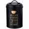 Емкость agness "черное золото" для сыпучих продуктов "кофе" диаметр=11см. высота=15,5см Agness (790-161)