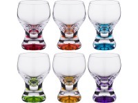 Набор рюмок из 6 шт. "gina colors" 60 мл. высота=7,5 см Bohemia Crystal (674-657)