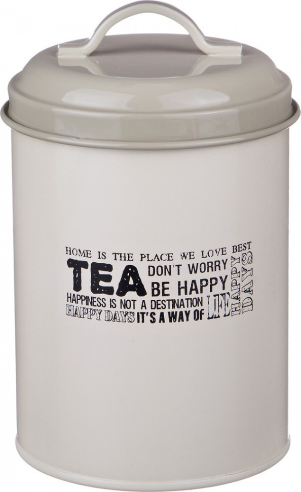 Емкость для сыпучих продуктов "boston" agness  "чай" диаметр=11 см высота=15 см Agness (790-103)