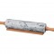 Скалка agness мраморная с деревянными ручками длина=46 см диаметр=6 см Agness (925-108)