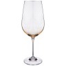 Набор бокалов для вина из 6 шт. "viola" 550 мл. высота=24,5 см Bohemia Crystal (674-654)