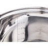 Набор кастрюль agness, 6пр.1,9/3,9/8,5 л, нерж.сталь со стекл.крышками, 5-ти слойное дно Agness (937-213)