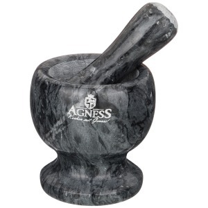 Ступка agness с пестиком диаметр=9 см высота=10 см Agness (925-103)