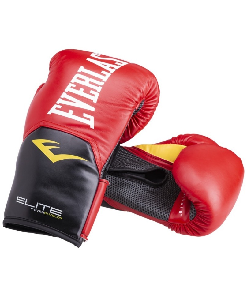 Перчатки боксерские Elite ProStyle P00001198, 14oz, кожзам, красный (447807)