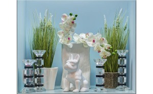 Подсвечник "хрустальный" 6*6*25,5 (00001015)