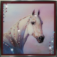 Картина Символ года Лошадь с кристаллами Swarovski (1380)