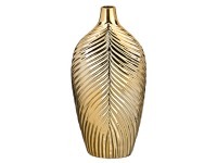 Ваза "лист папортника золотая шампань" 18*9,5*36 см. Bronco (112-360)