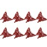 Декоративное изделие:набор бабочек из 8 шт. цвет: красный высота=9 см Lefard (858-072)