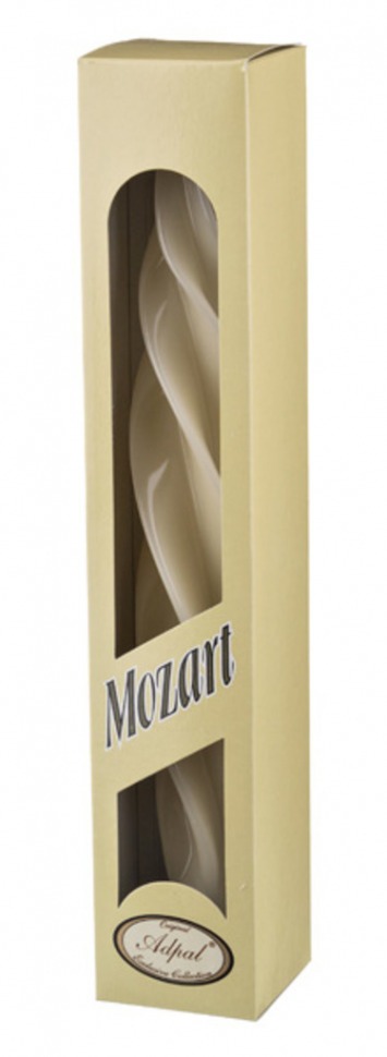 Свеча "моцарт" лакированная шампанское высота=32 см Adpal (348-097)