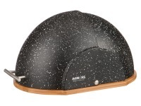 Хлебница agness "black marble" деревянная с пластиковой крышкой, 36*26*20 см Agness (938-013)