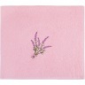 Полотенце "лаванда"40*70 см.. махра,розовый,вышивка,100% хлопок 400гр\м SANTALINO (850-330-45)