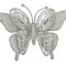 Изделие декоративное "бабочка" на клипсе. длина=17см. серебро Lefard (241-2452)