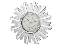 Часы настенные кварцевые "swiss home" цвет:серебро 50*50*4 см. диаметр циферблата=20 см. Lefard (220-193)