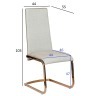 Стул со спинкой ткань бежевая 44*55*103см (TT-00000464)