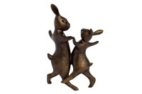 Статуэтка "Танцующие кролики"цв.бронза 18х13х30,5 (TT-00001141)