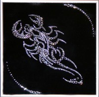 Картина Скорпион 25х25 см с кристаллами Swarovski (1124)